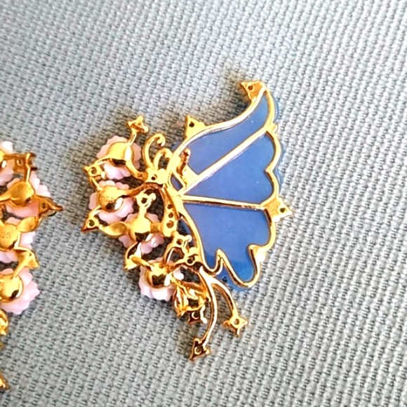 ✳️❇️ STUNNINGLY BEAUTIFUL BLUE JADE EARRING'S ❇️✳️ - Picture 4 of 5